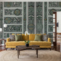Chamber, Forest Green Mural Wallpaper - room preview 03