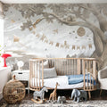 Oak Hill Slumber, Beige Mural Wallpaper - room preview 03