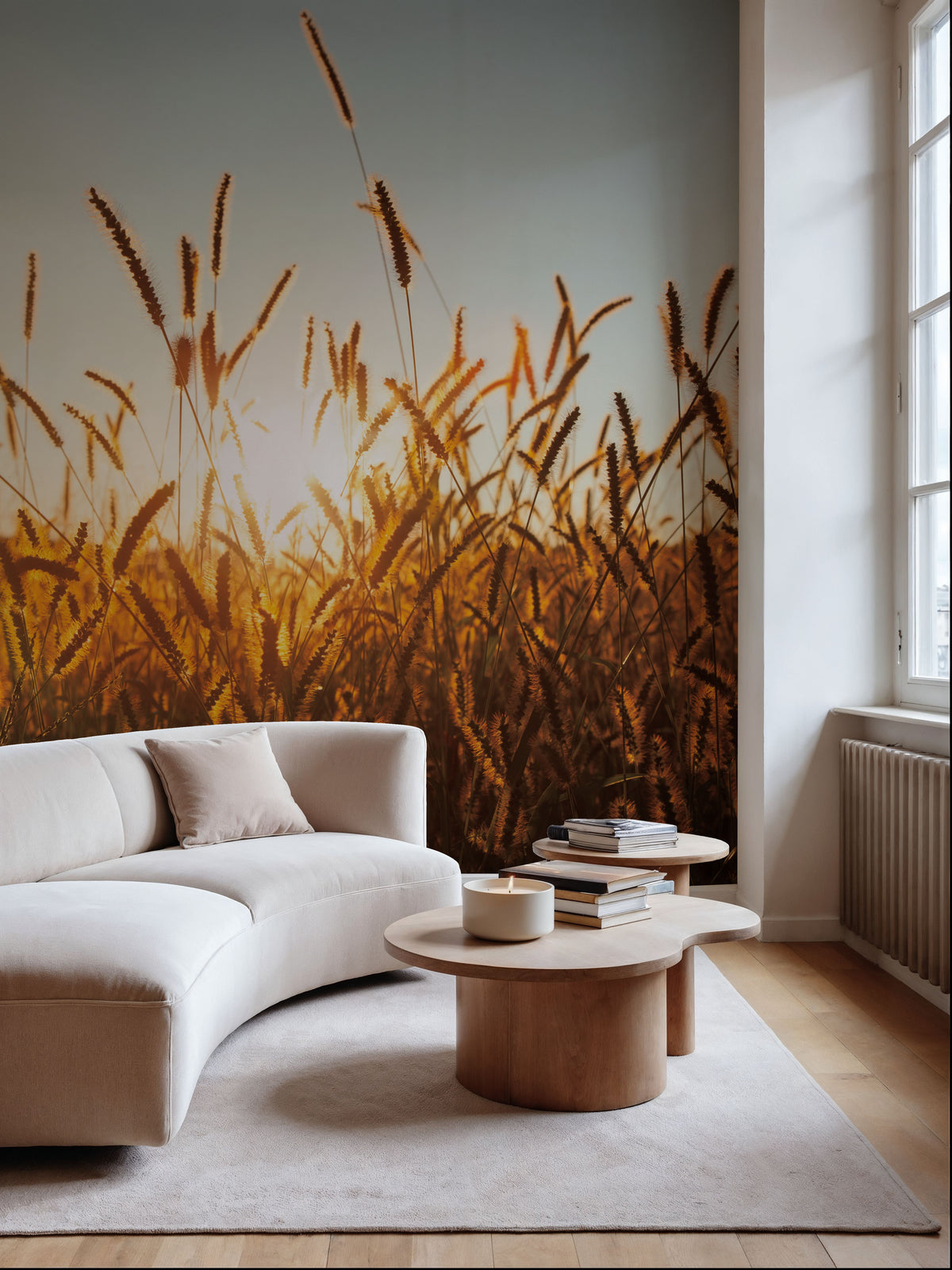 Morning Grain Mural Wallpaper - room preview 03