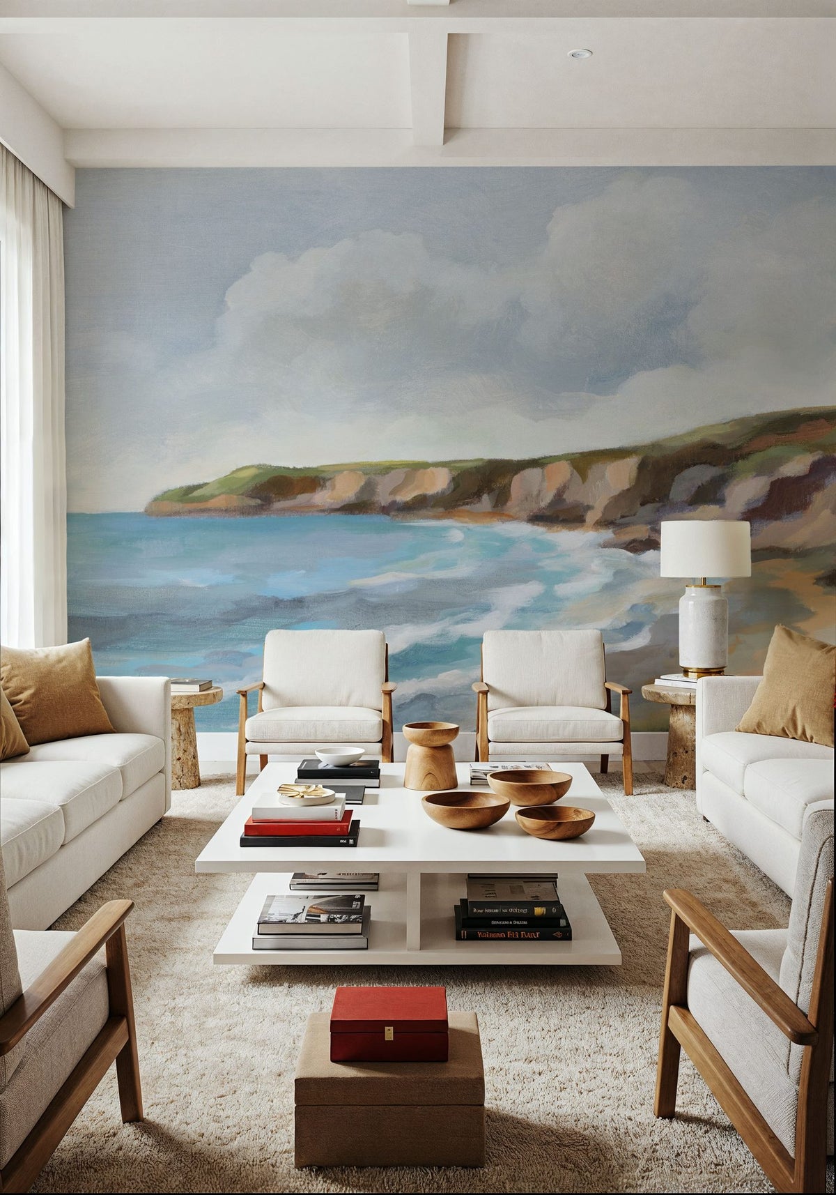 Pacific Coast Mural Wallpaper - room preview 03