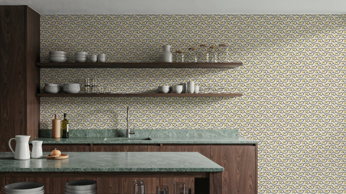 Yellow Climber Mural Wallpaper - room preview 03
