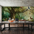 Harmony Amongst Jungle Dwellers Mural Wallpaper - room preview 03