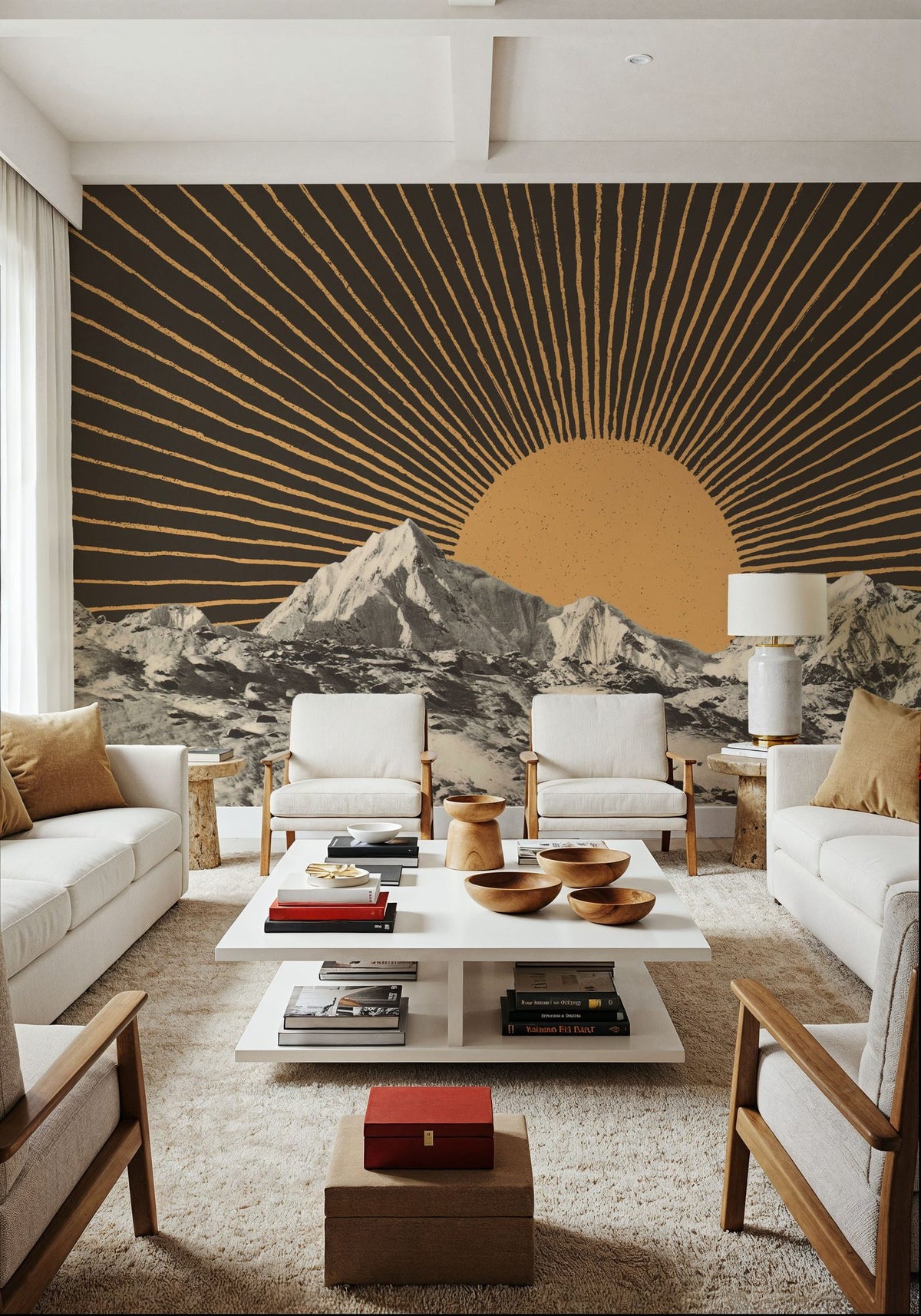 Mountainscape NA06 Mural Wallpaper - room preview 03