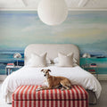 Turquoise Sea Waves II Mural Wallpaper - room preview 03