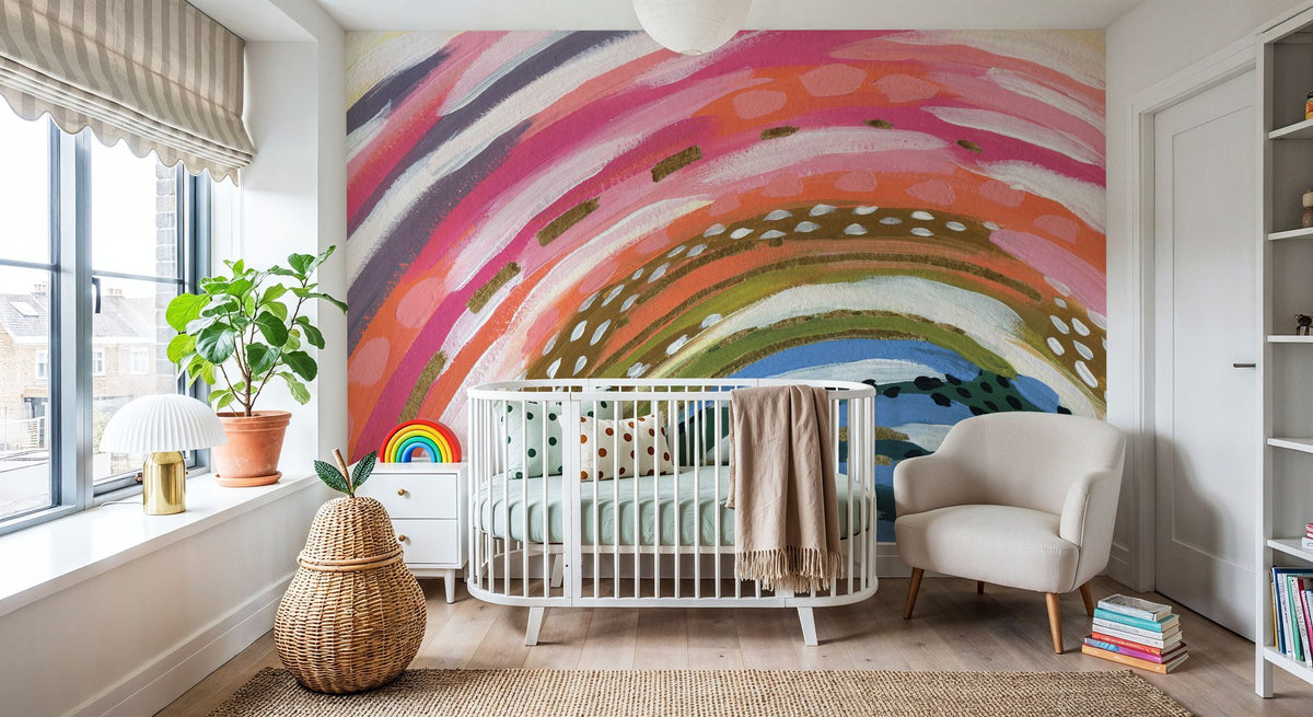 Rainbow Splash Mural Wallpaper - room preview 03