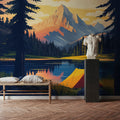 Travel Banff in Fall Mural Wallpaper - room preview 03