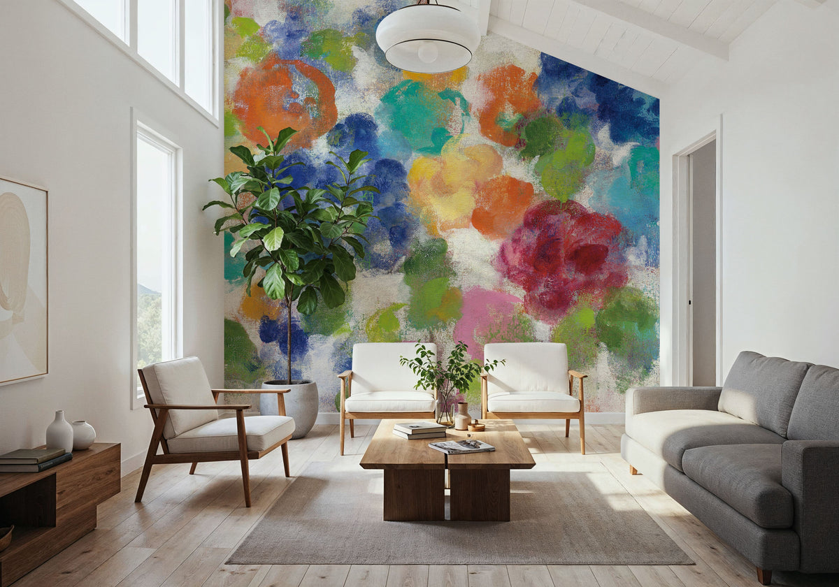 Hydrangea Bouquet I Mural Wallpaper - room preview 03