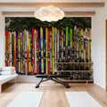 Ski Memories Mural Wallpaper - room preview 03