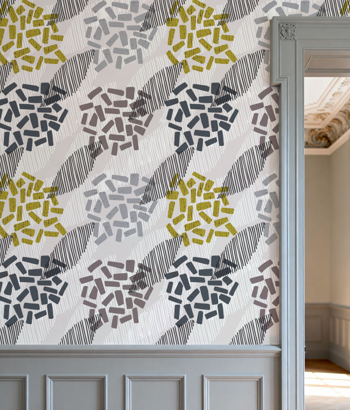 Happy Garden Abstract Mural Wallpaper - room preview 03