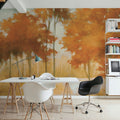 Autumn Lake Light Mural Wallpaper - room preview 03