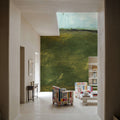 Over the Meadow Green Mural Wallpaper - room preview 03