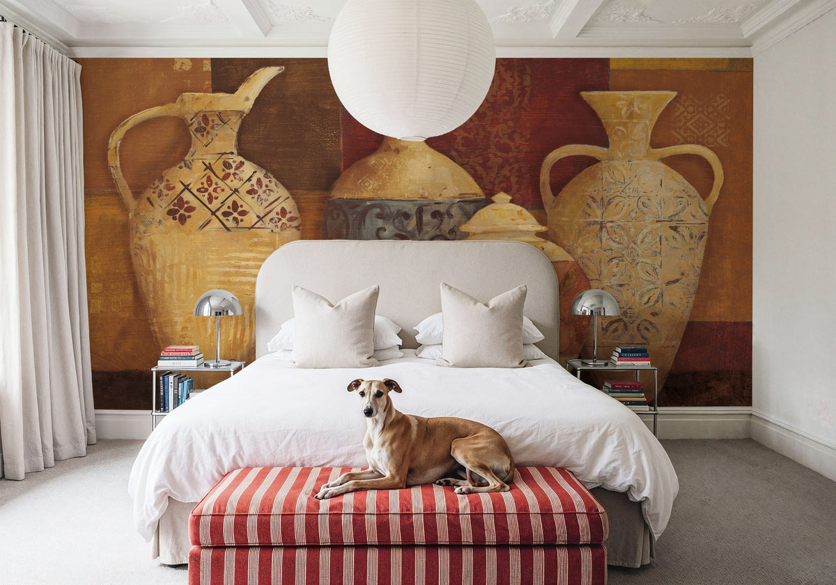 Autumn Urns III Mural Wallpaper - room preview 03
