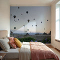 Lavender Balloon Journey Mural Wallpaper - room preview 03