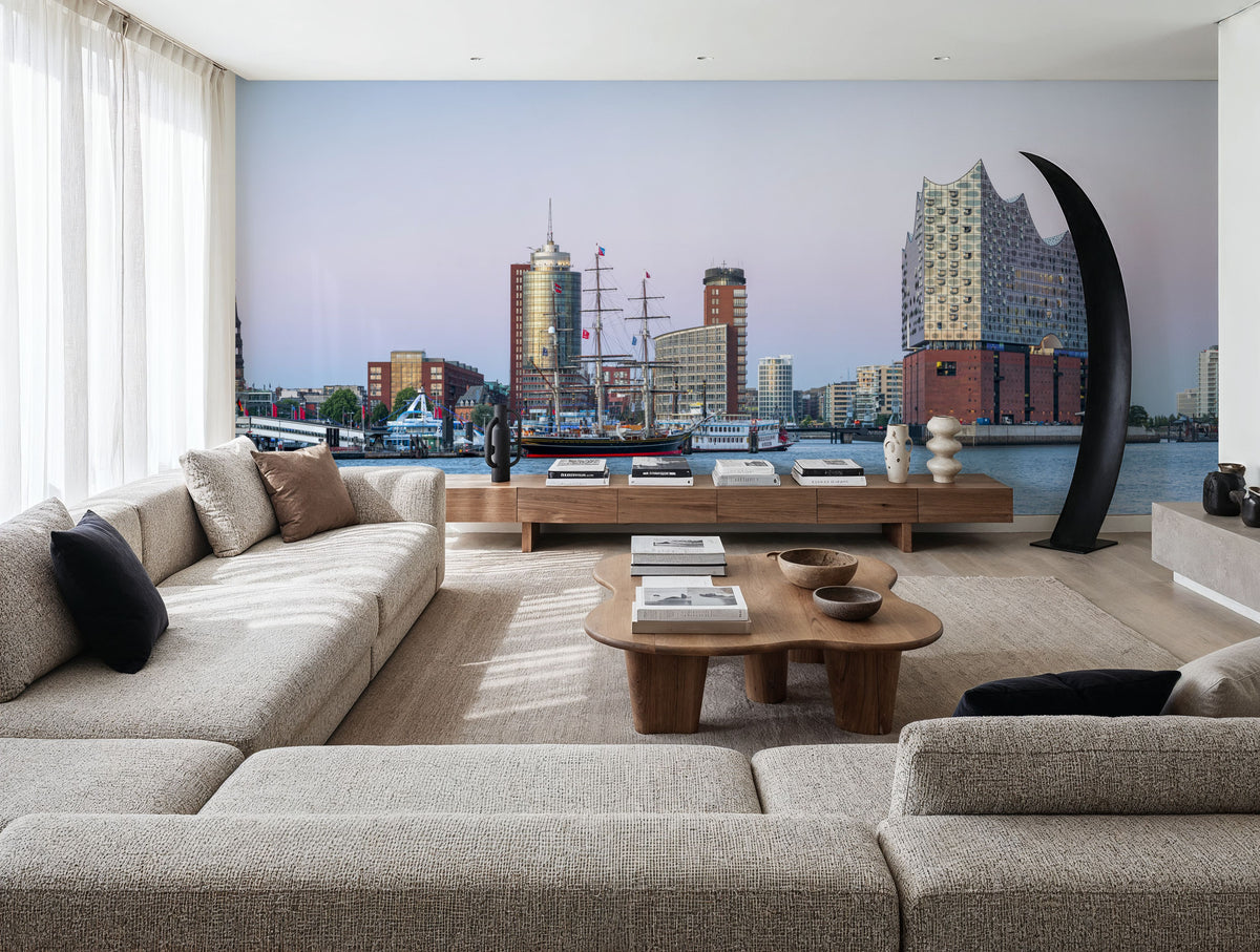 Harbor Vista Mural Wallpaper - room preview 03