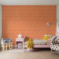 Follow the Dots Orange Mural Wallpaper - room preview 03