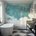US Map Detailed - Sevyn Mural Wallpaper - room preview 03
