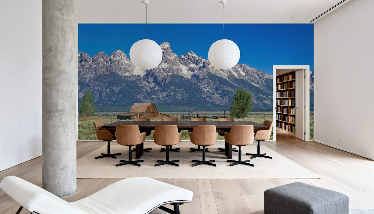 Serene Mountain Haven Mural Wallpaper - room preview 03