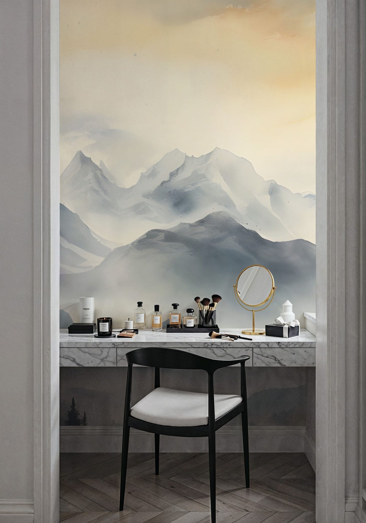 The Mountain Pass Mural Wallpaper - room preview 03