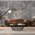Riverside Grey Mural Wallpaper - room preview 03