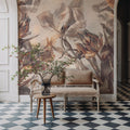 Tulips Feast, Beige Mural Wallpaper - room preview 03
