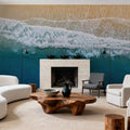 Ocean Swells Mural Wallpaper - room preview 03