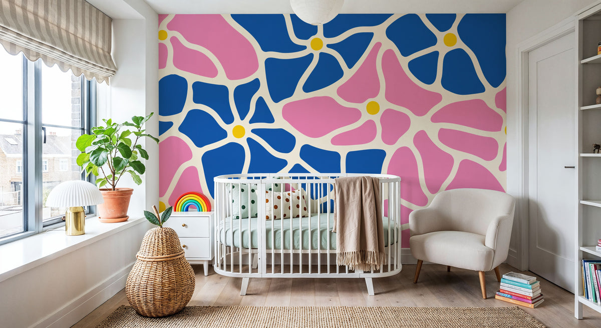 Mosaic Blossom Mural Wallpaper - room preview 03