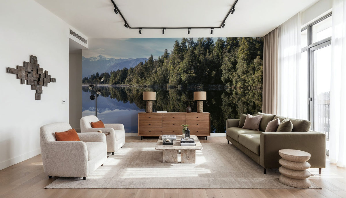 Mountain Reflections, Mural Wallpaper - room preview 03
