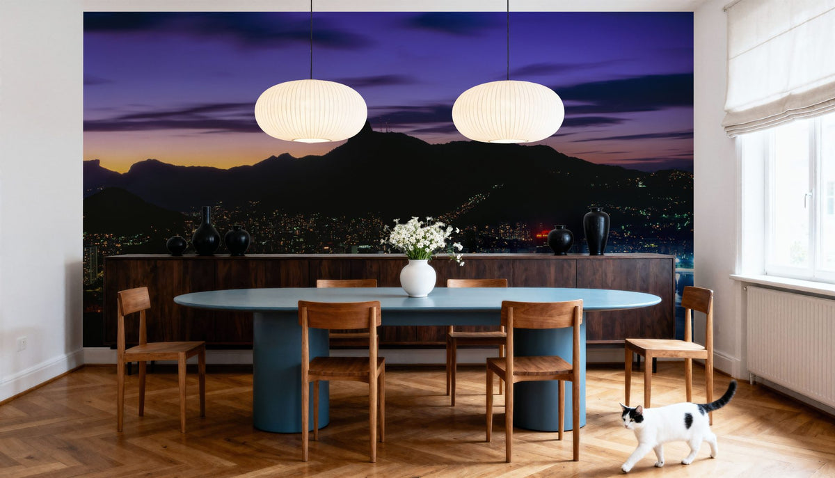 Rio Twilight Harbor Mural Wallpaper - room preview 03