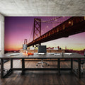 City Dusk Crossing Mural Wallpaper - room preview 03