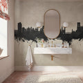 Granada Spain Skyline Concrete Mural Wallpaper - room preview 03