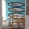 Three Little Fishies Mural Wallpaper - room preview 03