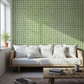 Mixed Forest Circles Inverse Mural Wallpaper - room preview 03