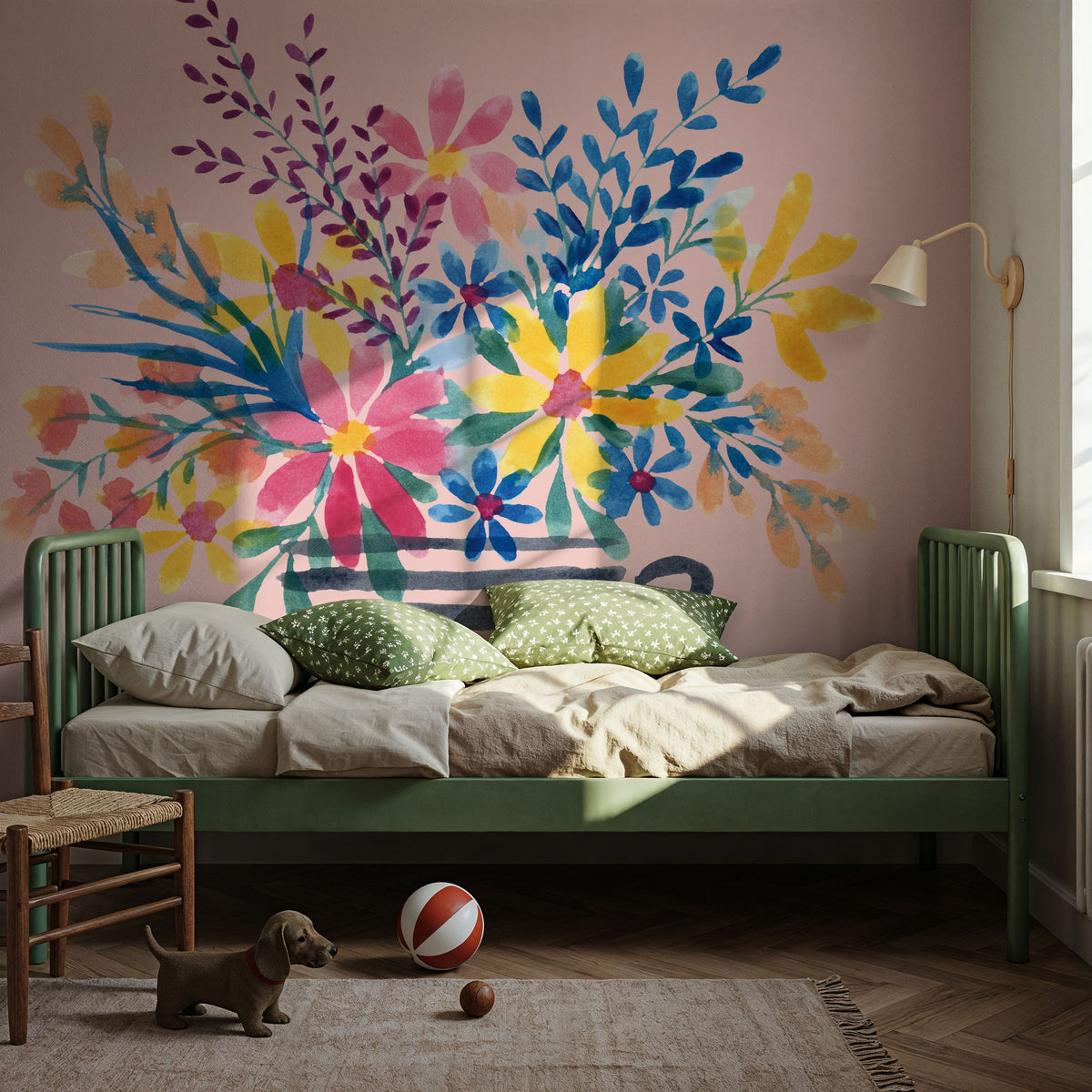 Fun Florals I Mural Wallpaper - room preview 03