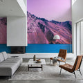 Pink Mountain Mural Wallpaper - room preview 03