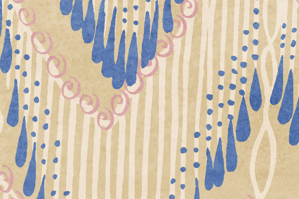 Fringed Follies, Custard Mural Wallpaper - room preview 03