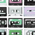 Casette Tape Purple Rain Mural Wallpaper - room preview 03