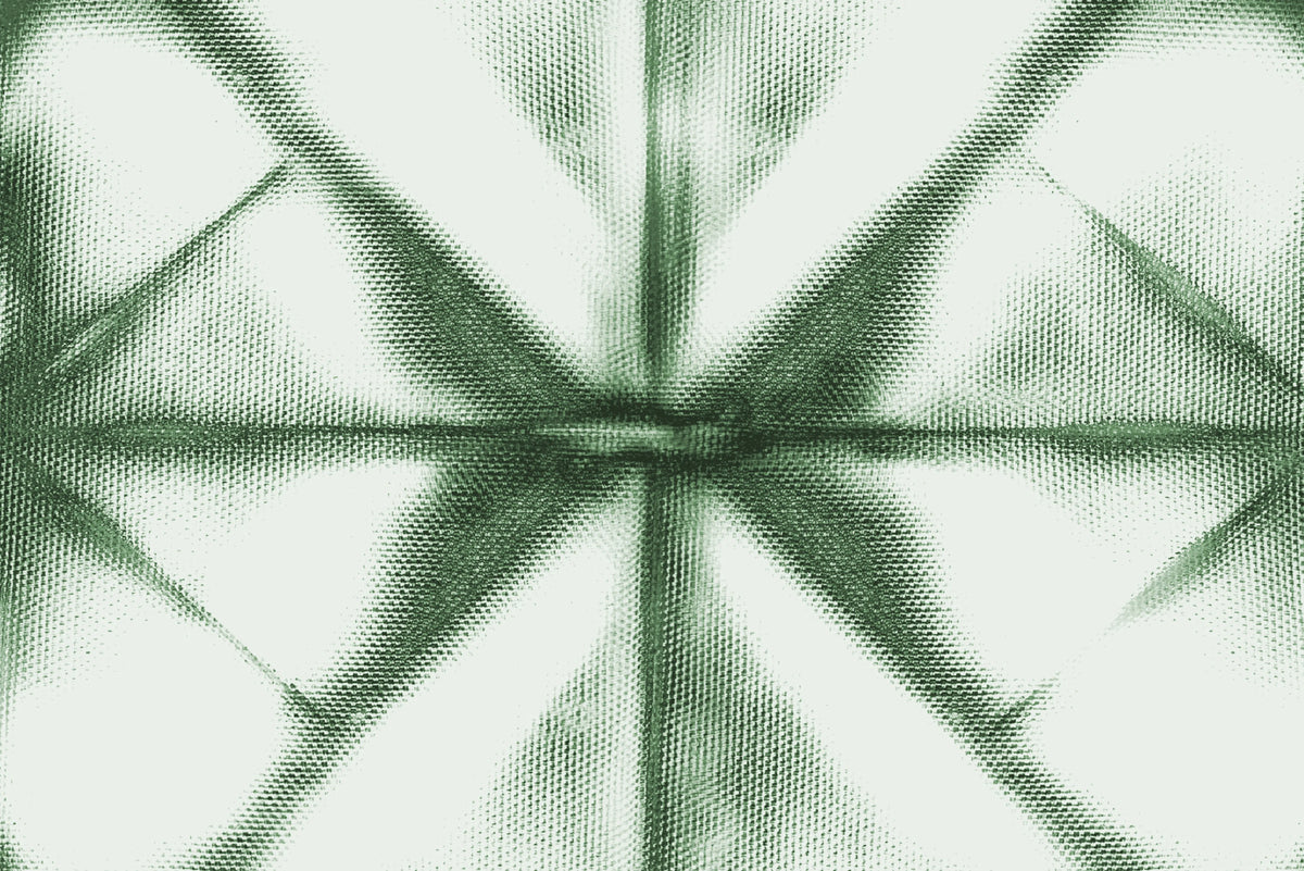 Tie Dye Kaleidoscope, Green Mural Wallpaper - room preview 03