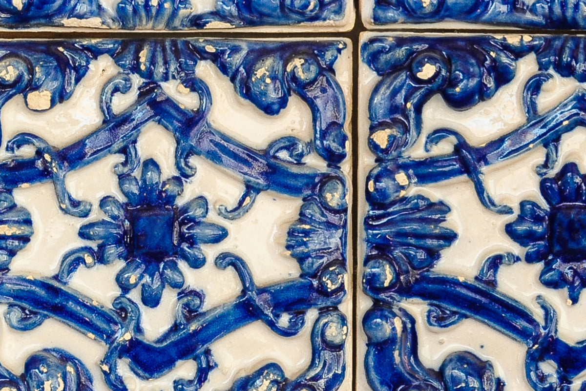 Artisan Tiles, Morocco Blue Mural Wallpaper - room preview 03