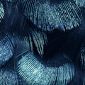 Petite Peacock Plumage, Teal Mural Wallpaper - room preview 03