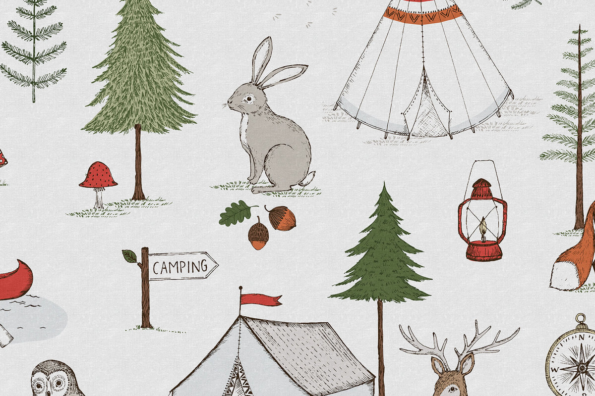 Camping Trip Mini, Nature Mural Wallpaper - room preview 03
