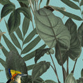 Birds of Paradise, Lush Green Mural Wallpaper - room preview 03