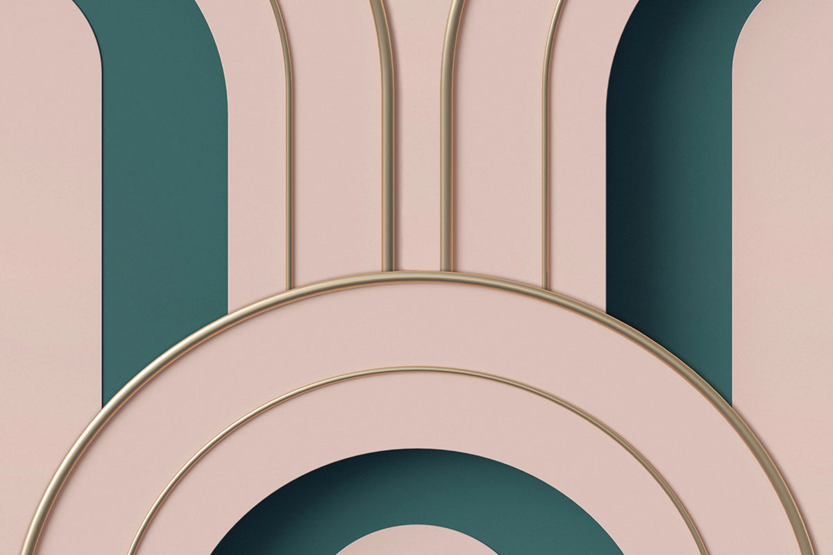 Arch Deco Bijou, Rebel Pink Mural Wallpaper - room preview 03