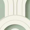 Arch Deco Bijou, Soft Green Mural Wallpaper - room preview 03