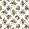 Small Jewel Wings, Diamond White Mural Wallpaper - room preview 03