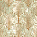Art Deco Palms, Bronze Mural Wallpaper - room preview 03