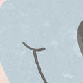 Happy Rebel, Lightblue Mural Wallpaper - room preview 03