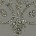 Baroque Pearl, Gray Mural Wallpaper - room preview 03