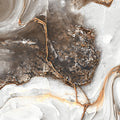 Marble Swirl, Nougat Mural Wallpaper - room preview 03