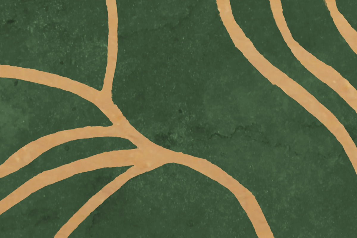 Opulence Storm, Green Mural Wallpaper - room preview 03