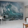 Wave Mural Wallpaper - room preview 03